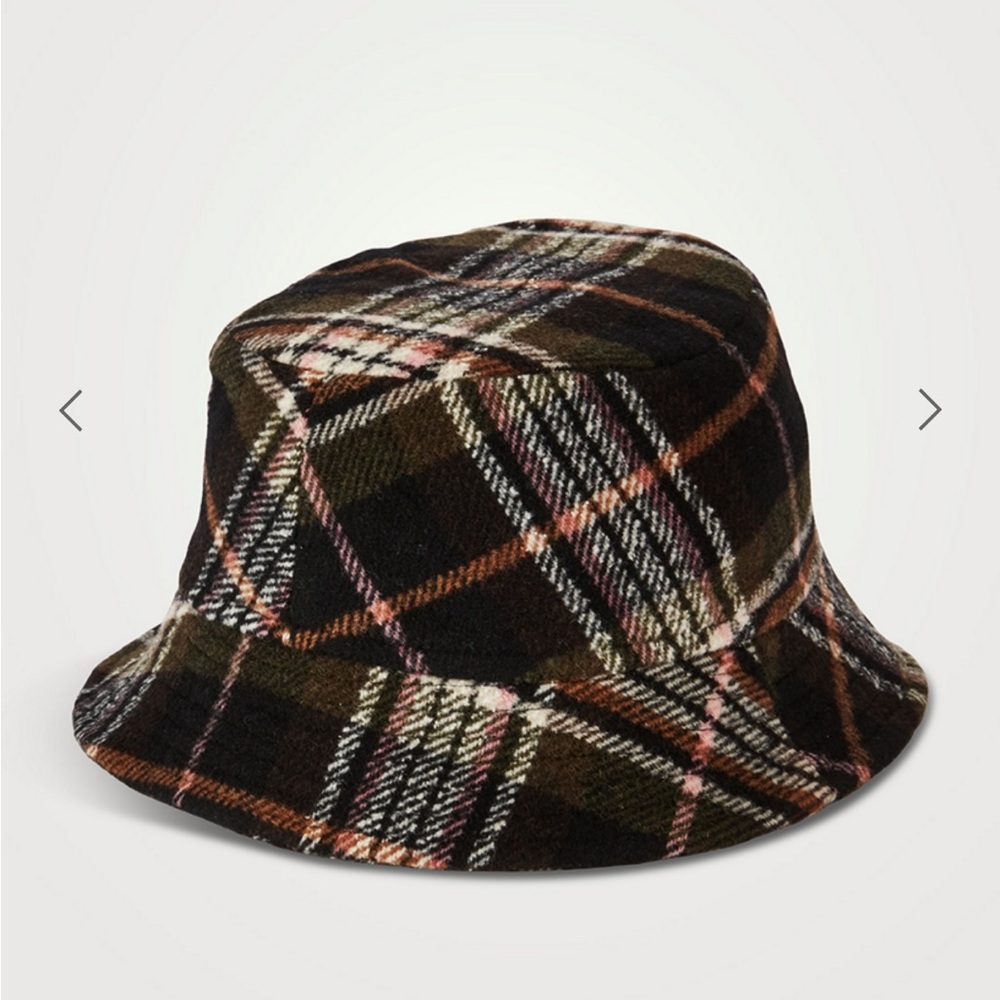 Isabel Marant Plaid Bucket Hat - Black, Brown, White - NEW with tags! - Picture 2 of 6